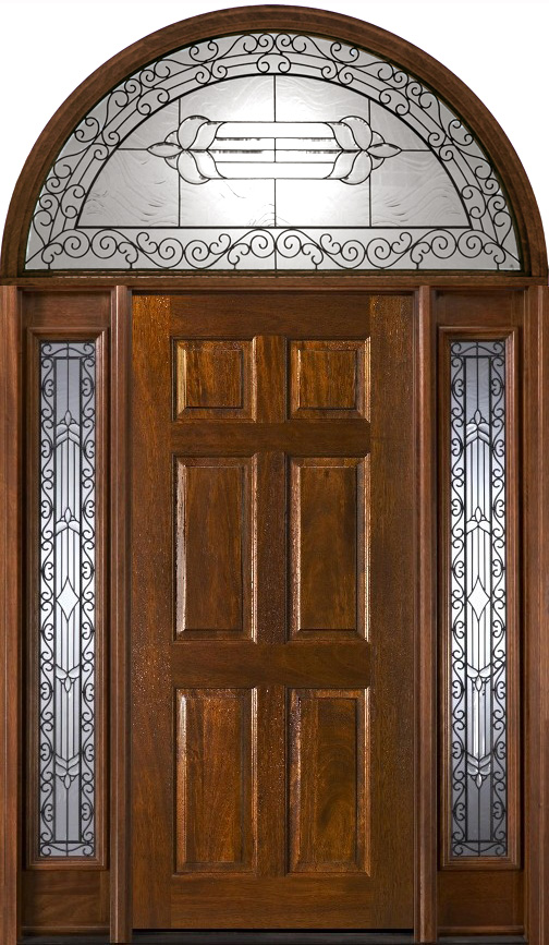 Exterior Doors with Half Round Transoms Arched Transoms